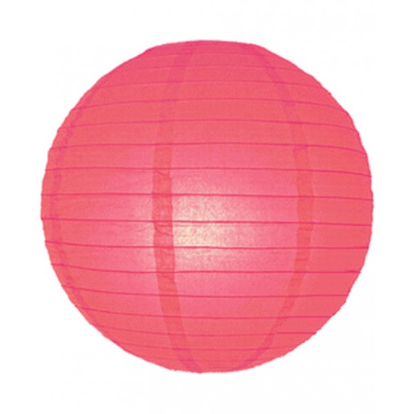 20" Coral Paper Lantern 